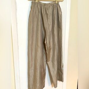 Eleven Stitch Design Silk Wide Leg Elastic Waist Pants W/ Pockets XL
Made in USA